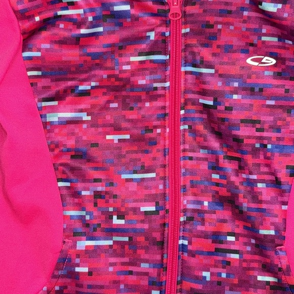 C9 Champion girls hot pink pixelated jacket and leggings size medium (7/8) NWOT - Picture 3 of 8